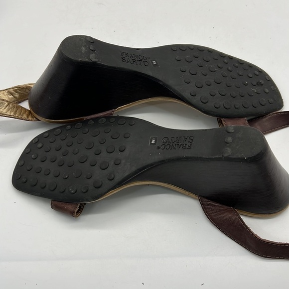 Franco Sarto  Wedge Sandals with Ankle Strap size 8 - Picture 9 of 10